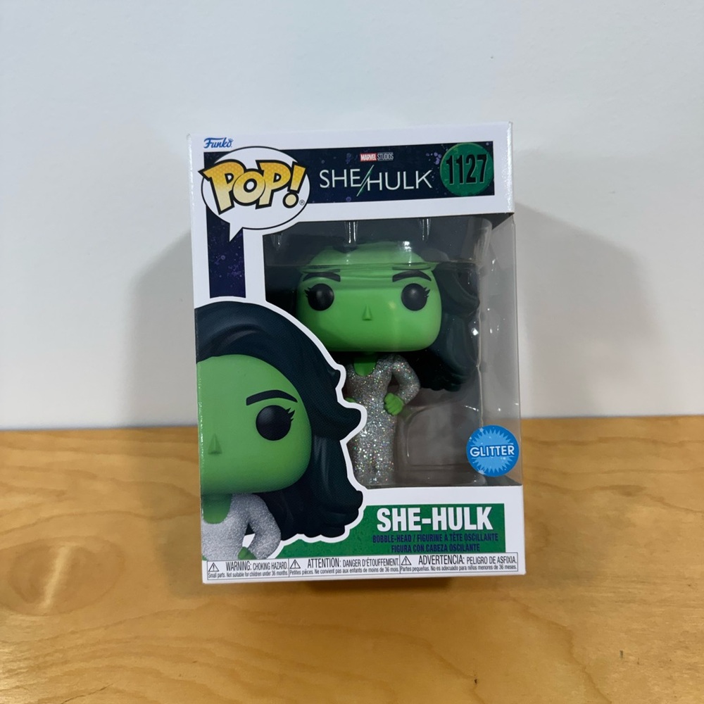 Funko Pop She-Hulk Glitter Green and Black Figure